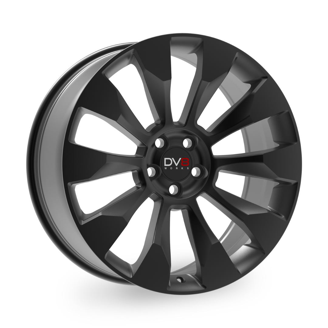 DV8 Works Expedition Alloy Wheel 22" x 9" ET35 Black (Set of 4)