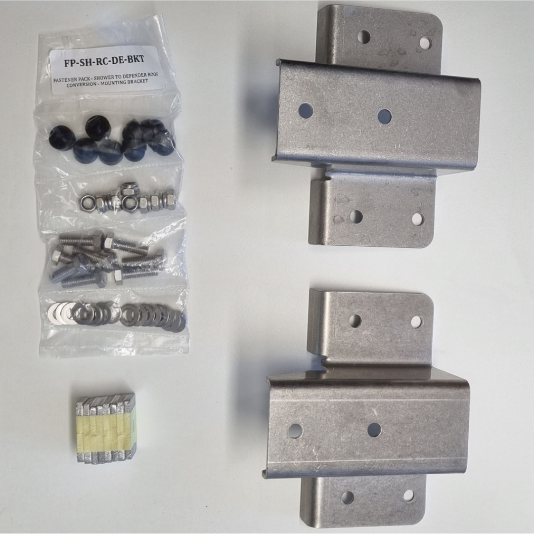 Alu-Cab Shower Cube Mounting Brackets - Icarus Roof Conversion