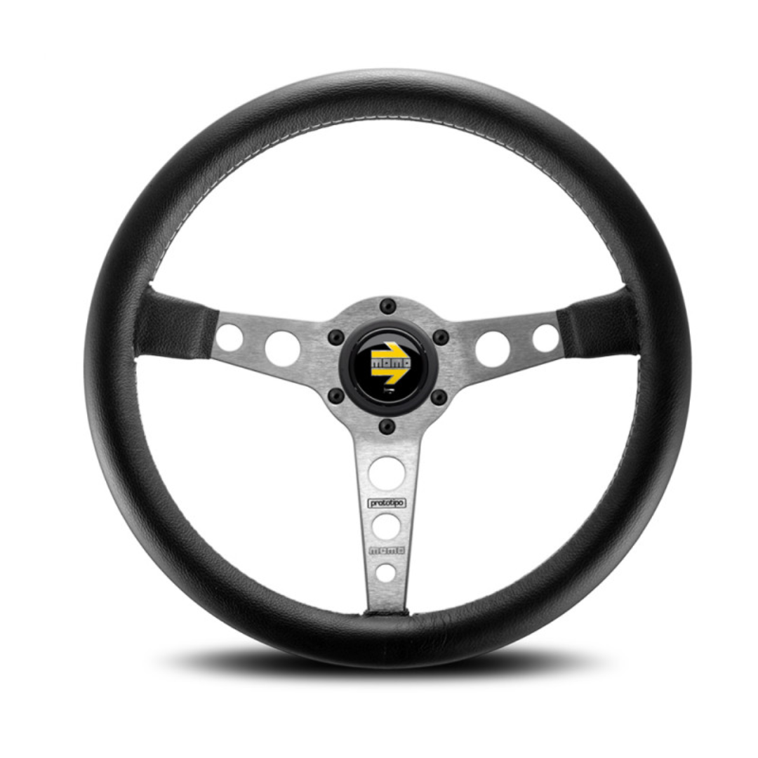 MOMO Prototipo steering wheel - Black Leather 350mm