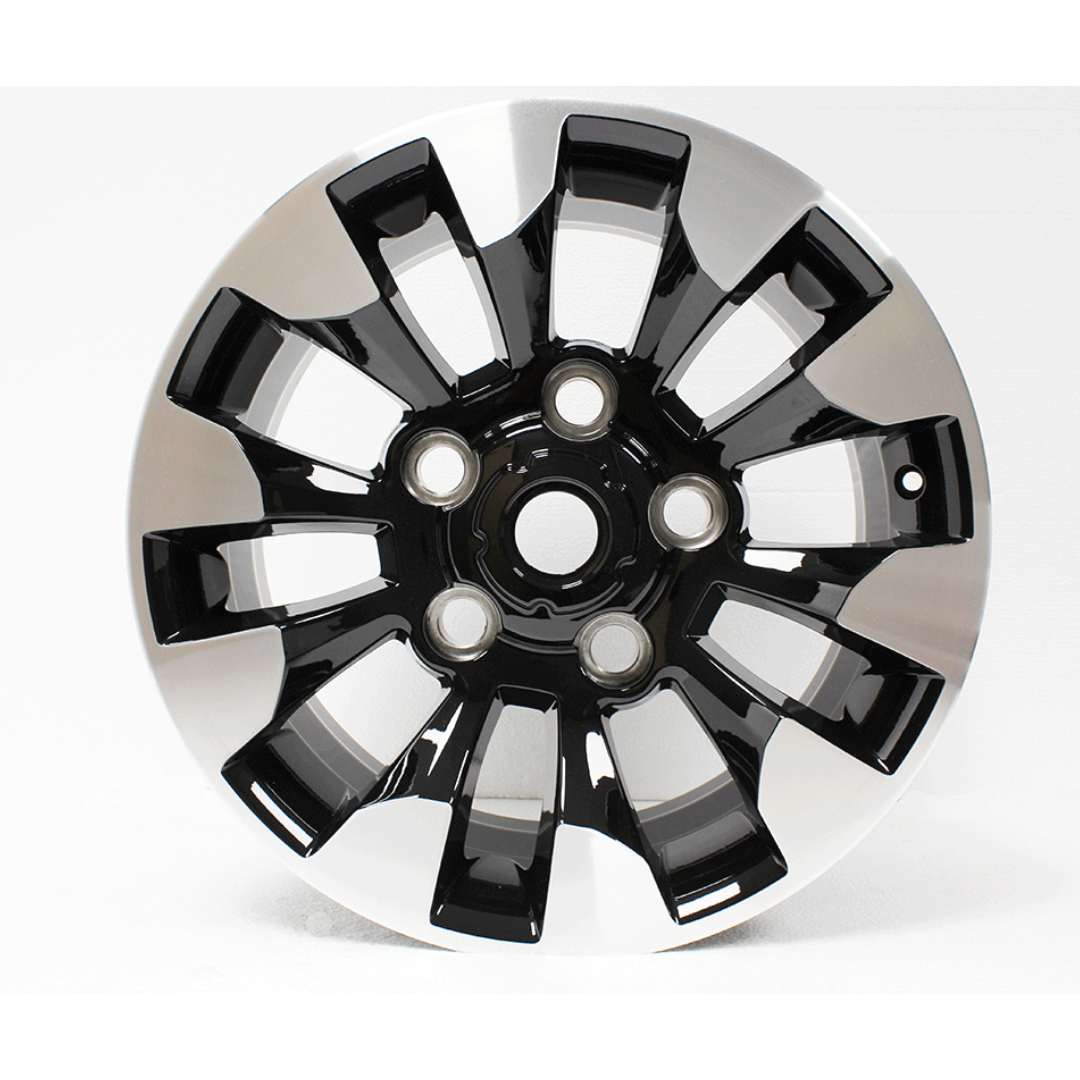 Sawtooth Style Alloy Wheel - Gloss Black Diamond Cut 18x8 ET20 5x165