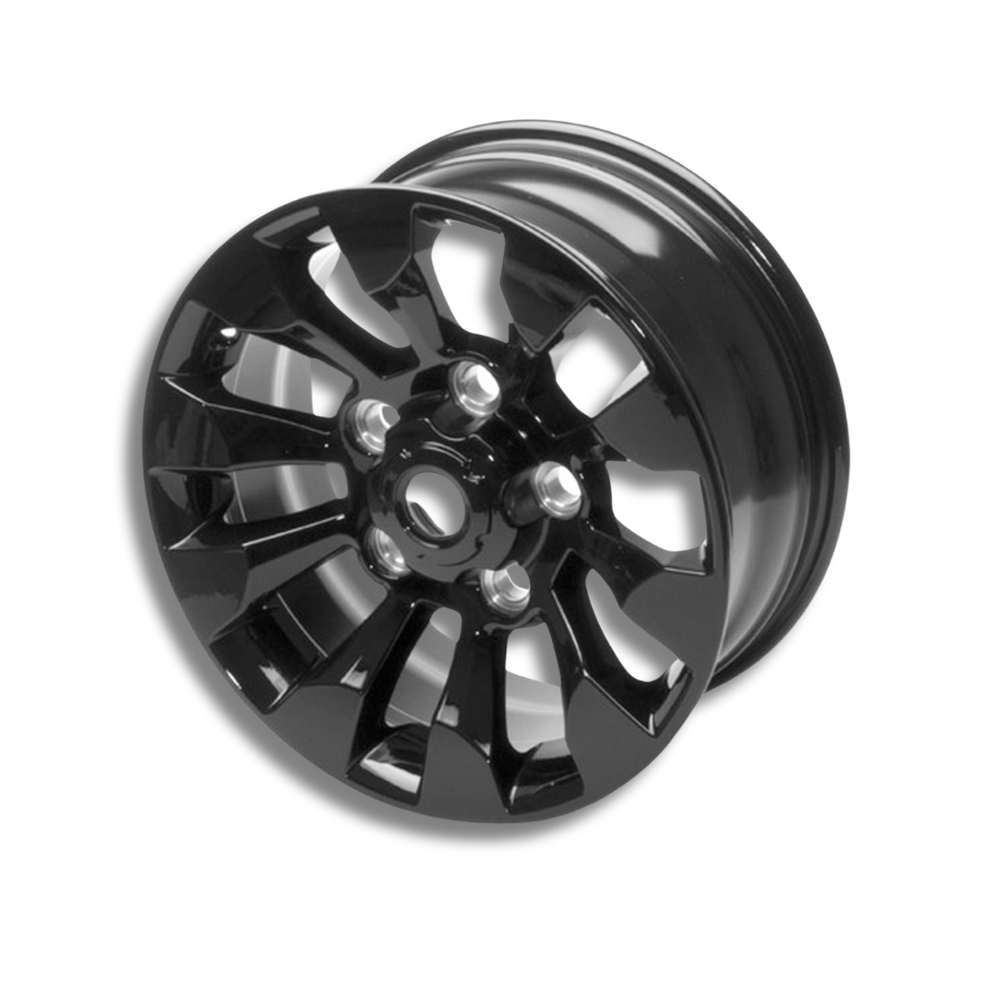 Sawtooth Style Alloy Wheel - Gloss Black 7x16 5x165