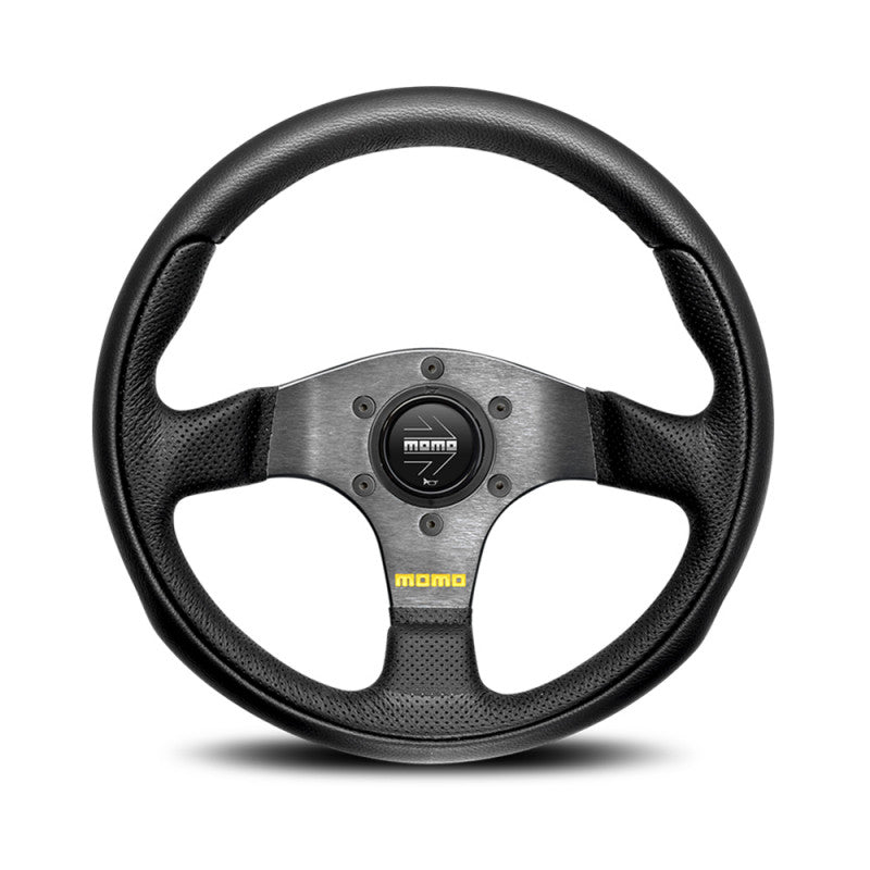MOMO Team steering wheel - Black Leather 300mm