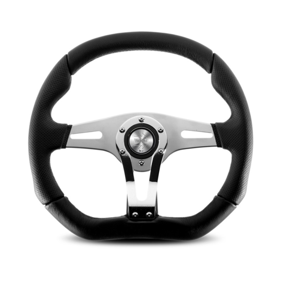 MOMO Trek R steering wheel - Black Leather 350mm