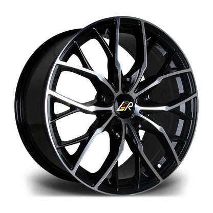 LMR PENTA Black Polished Alloy Wheels (Set of 4)