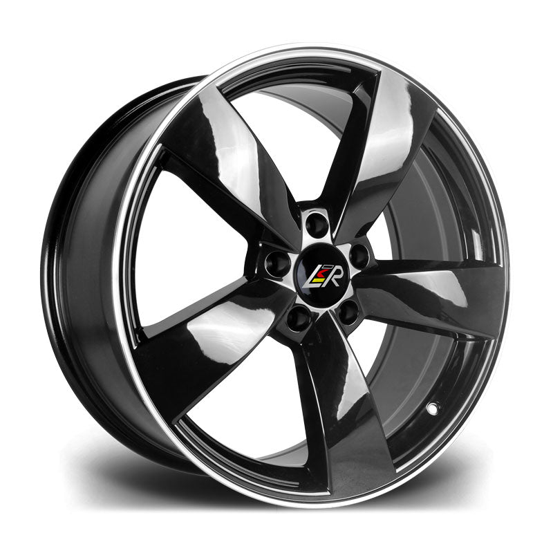 LMR  TIAGO Black Polished Alloy Wheels 20&quot; (Set of 4)